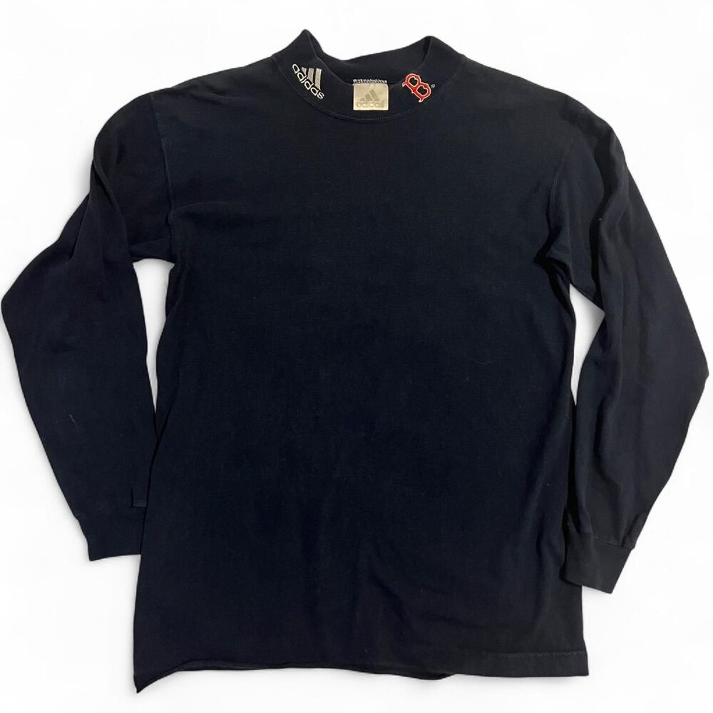 Adidas Men's Black and Navy Shirt